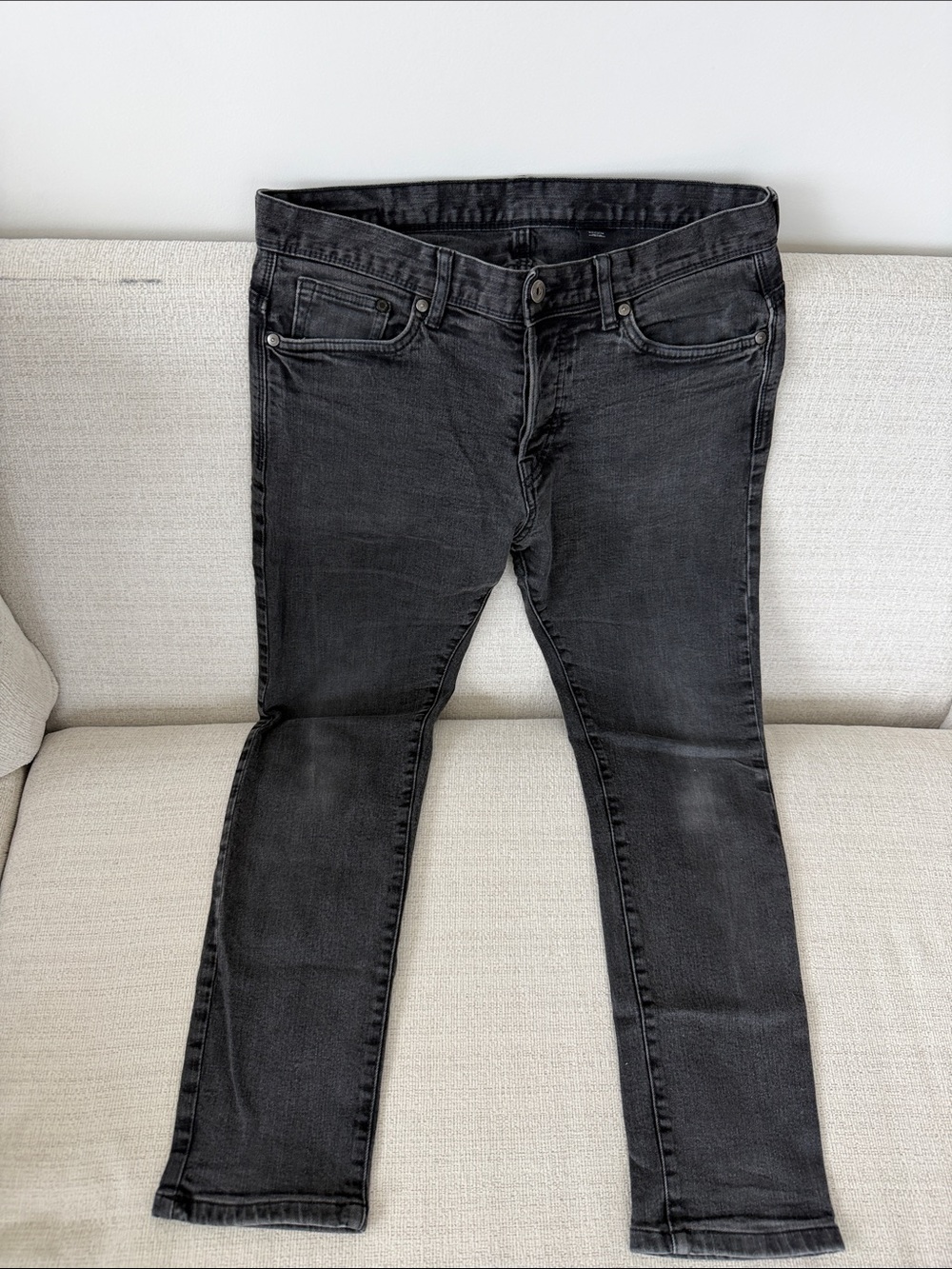 Men's Skinny Black Jeans - Slim Stretch Denim